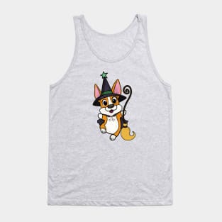 Vintage Corgi Witch Tank Top